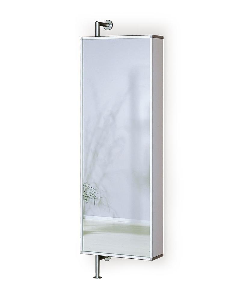 YALOU Garderobe drehbar anthrazit mit Spiegel, r
