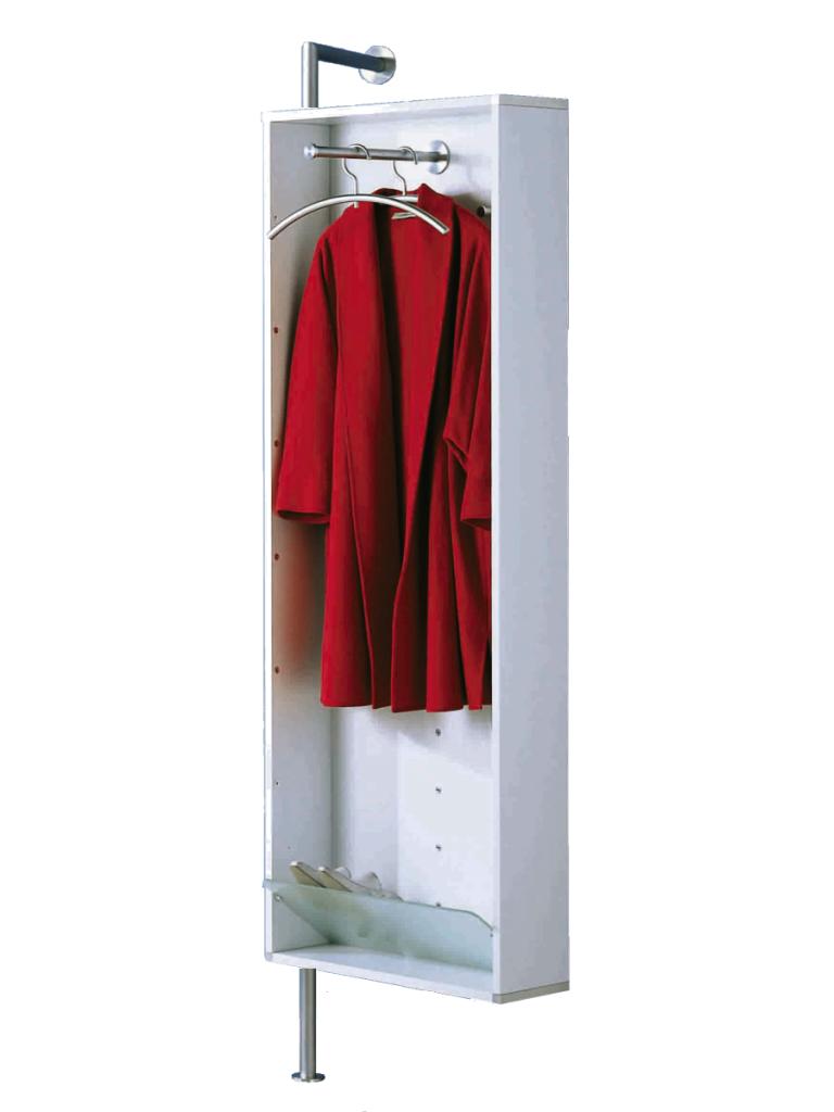 YALOU Garderobe drehbar wei mit Spiegel