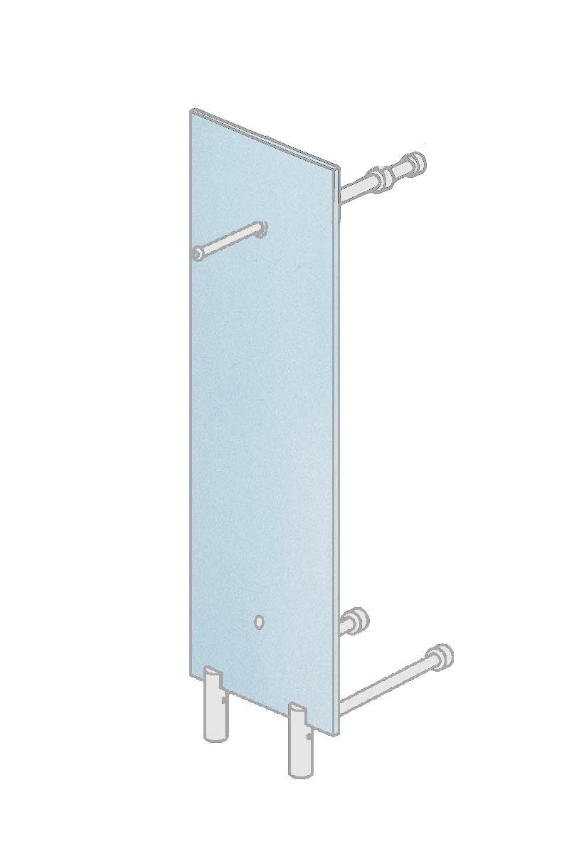 PACIFIC 503 Standgarderobe satiniert ohne Hutablage