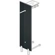 PACIFIC 503 Standgarderobe anthrazit mit Hutablage klarglas