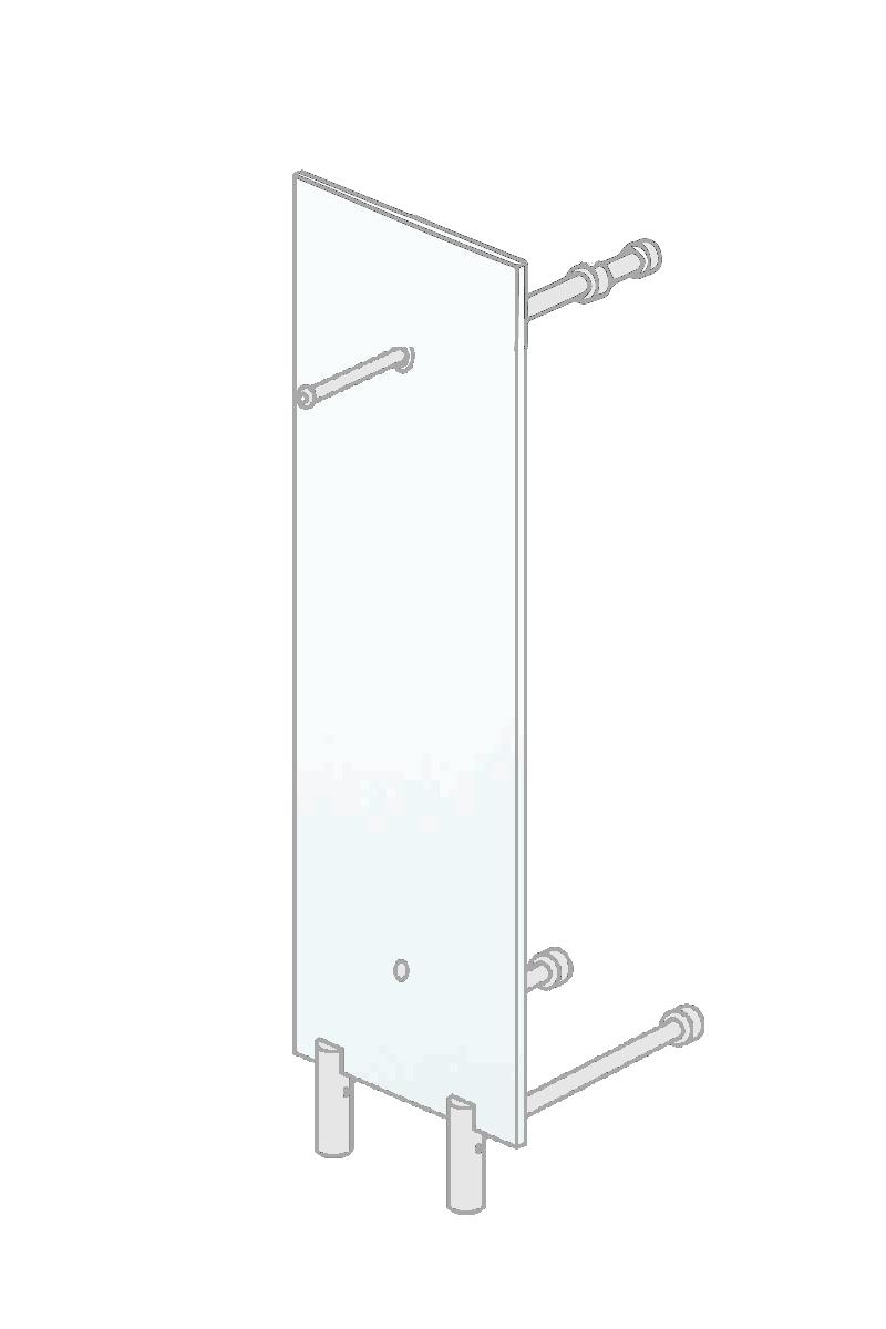 PACIFIC 503 Standgarderobe ultrawhite ohne Hutablage