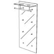 PACIFIC 1 Wandgarderobe ULTRA ultraclear mit Hutablage