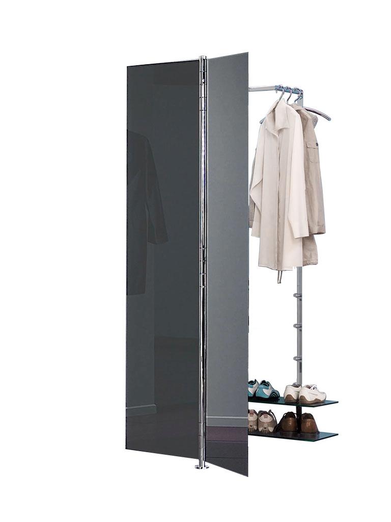 ALBATROS 7 Garderobe / Schuhschrank anthrazit, Kleiderbgel PENG