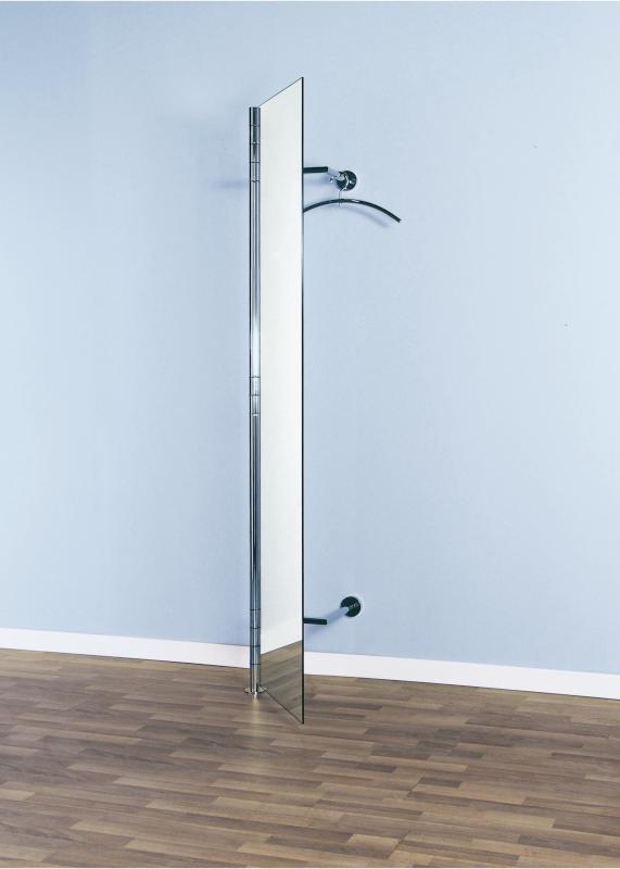 ALBA 2 Wandgarderobe mit geöffneter Spiegeltür, mit Kleiderbügel PENG von rosconi ALBA 2 Wandgarderobe mit geöffneter Spiegeltür, mit Kleiderbügel PENG