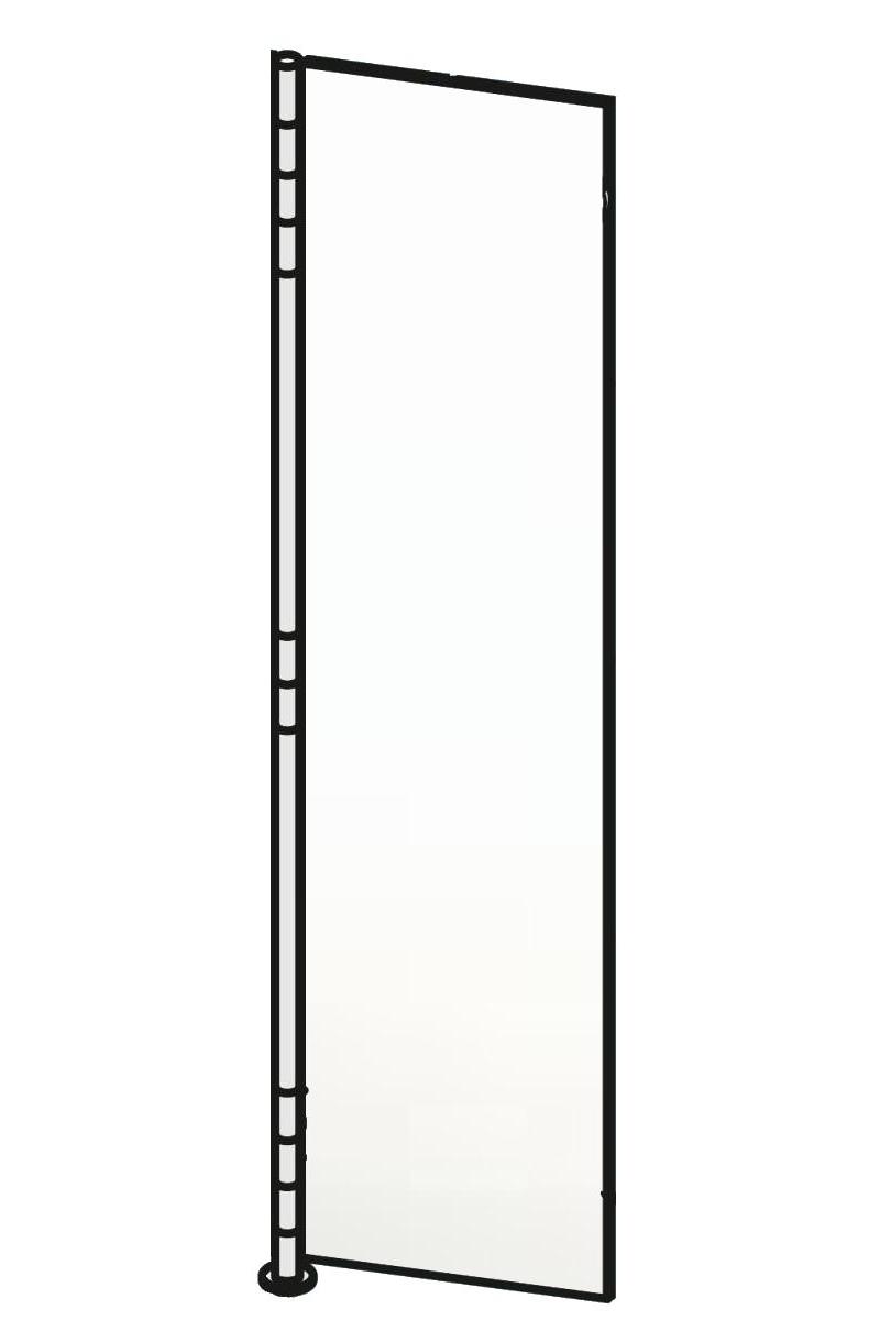 ALBA 2 Wandgarderobe Glas ultrawhite satinato