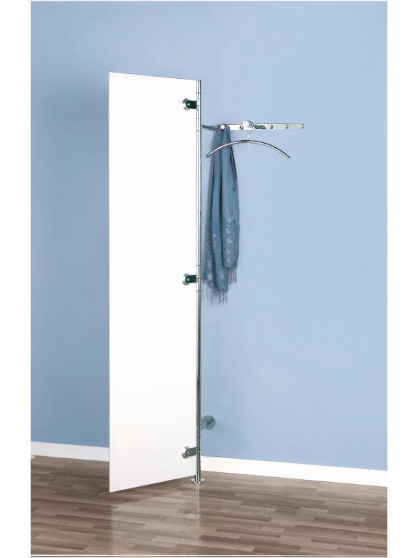 ALBA 2 Wandgarderobe ultrawhite mit geöffneter Tür von rosconi ALBA 2 Wandgarderobe ultrawhite mit geöffneter Tür