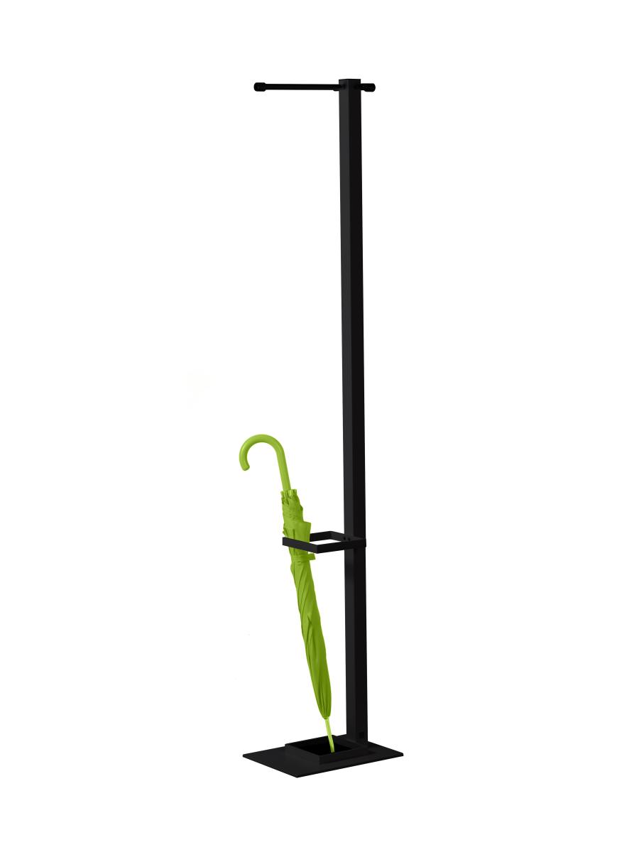 AIRO Q Black Edtion Standgarderobe mit Schirmhalter von D-TEC AIRO Q Black Edtion Standgarderobe mit Schirmhalter