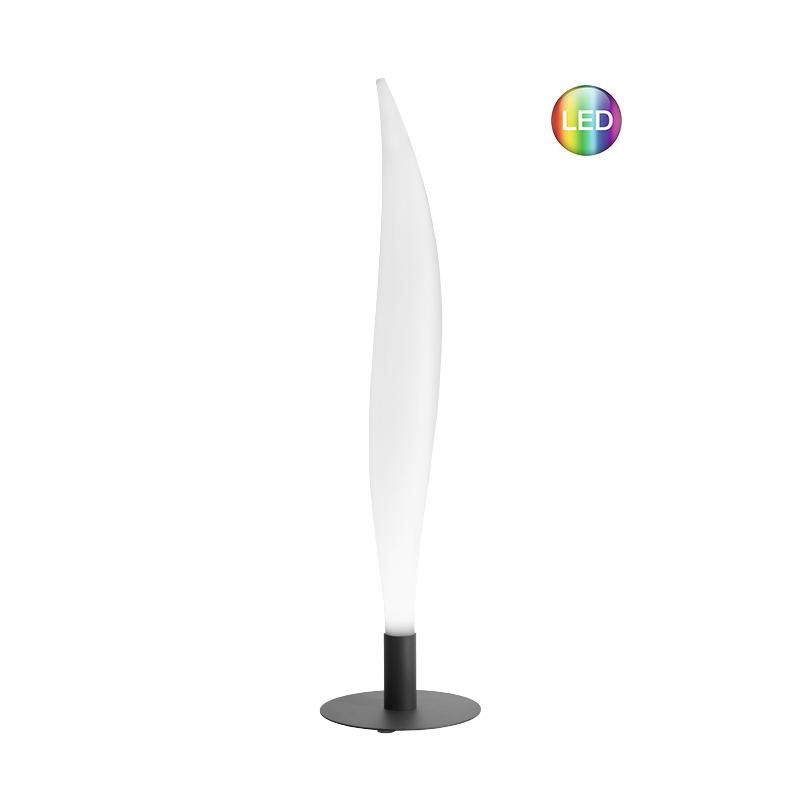 LUNOCS Stehleuchte FLAME mit LED Beleuchtung, 8 farbig mit Kaltwei