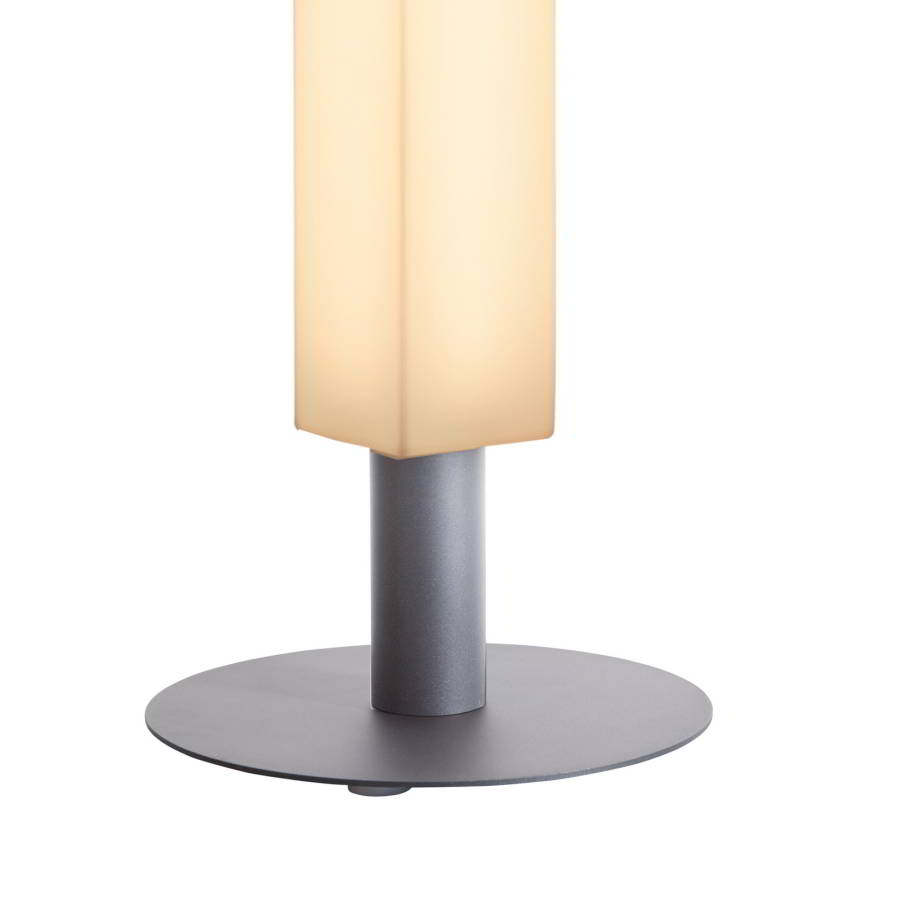 Standfuß für LUNOCS Leuchten, silbergrau metallic matt von degardo Standfuß für LUNOCS Leuchten, silbergrau metallic matt