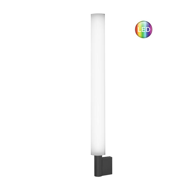 LUNOCS Wandleuchte ROUND mit RGB und kaltweißer Beleuchtung, Wandhalter anthrazit von degardo LUNOCS Wandleuchte ROUND mit RGB und kaltweißer Beleuchtung, Wandhalter anthrazit