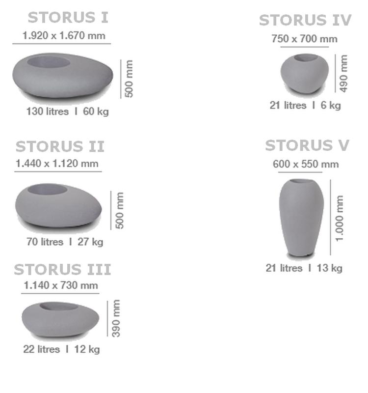 STORUS V Pflanzgef beleuchtet 100 cm