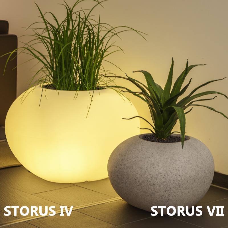 STORUS VII Pflanzgefäß mit Beleuchtung, d
