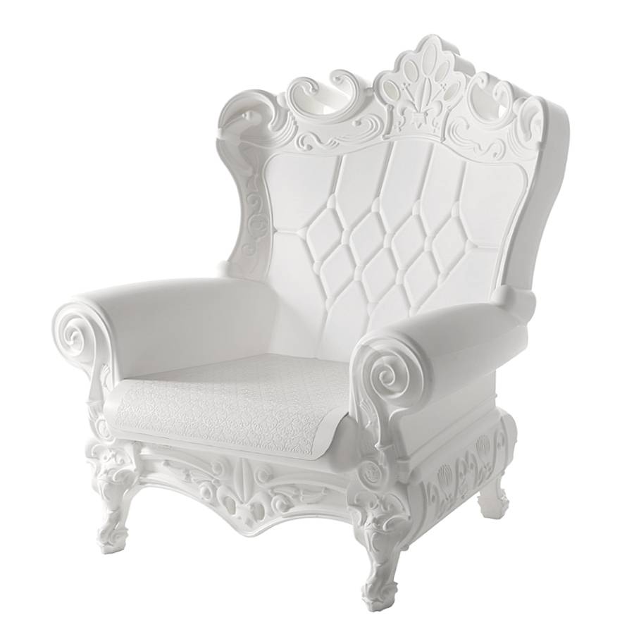 QUEEN OF LOVE Sessel milchweiß von Slide Design QUEEN OF LOVE Sessel milchweiß