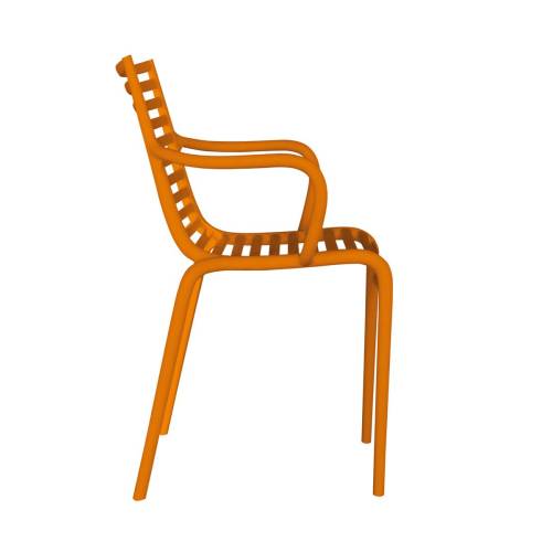 PIP-e Stuhl mit Armlehne orange (E8)