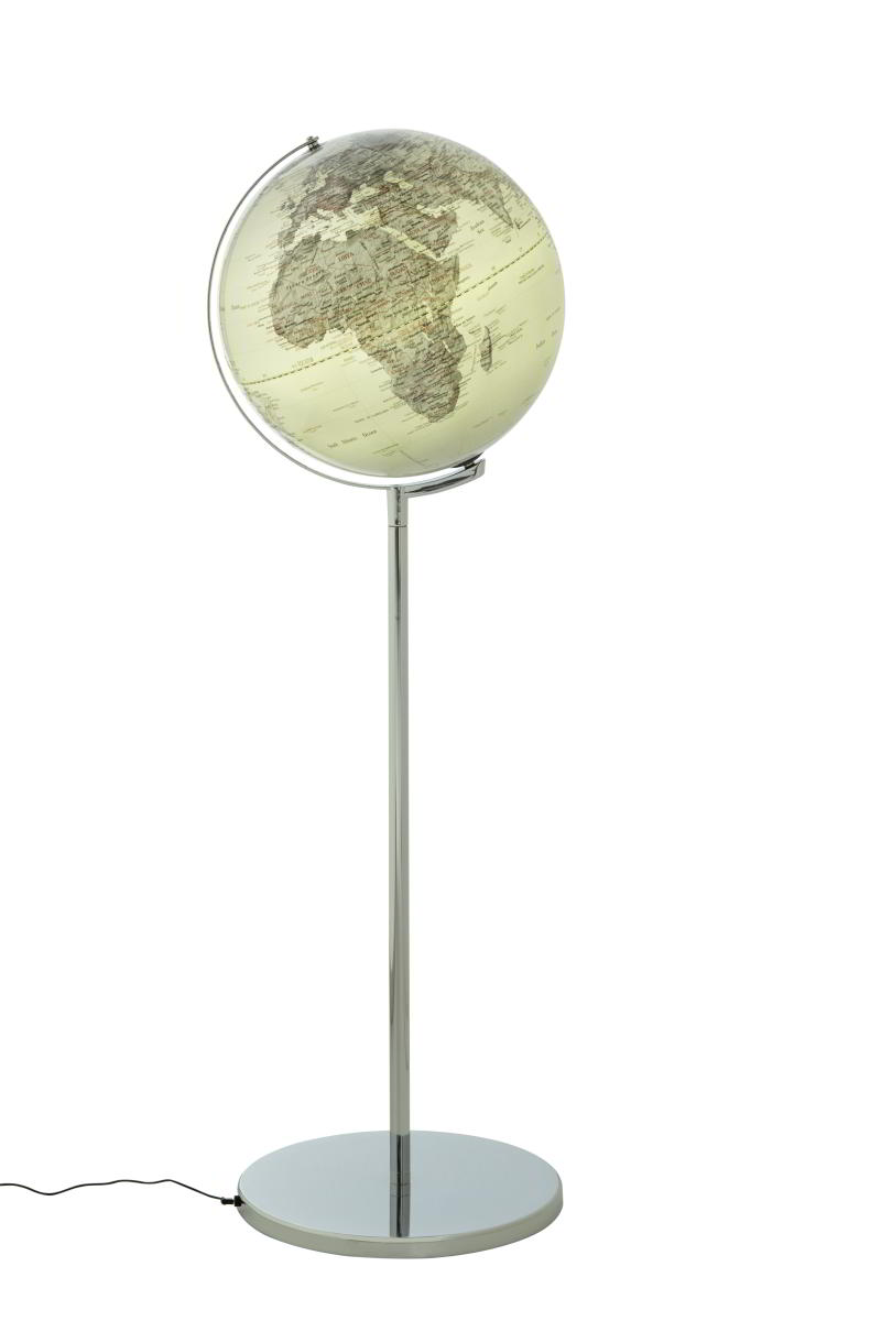 SOJUS Standglobus mit Beleuchtung, silber von emform SOJUS Standglobus mit Beleuchtung, silber