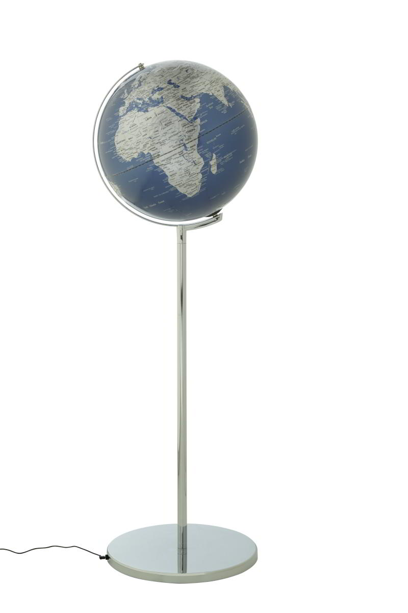 SOJUS Standglobus mit Beleuchtung, blau von emform SOJUS Standglobus mit Beleuchtung, blau