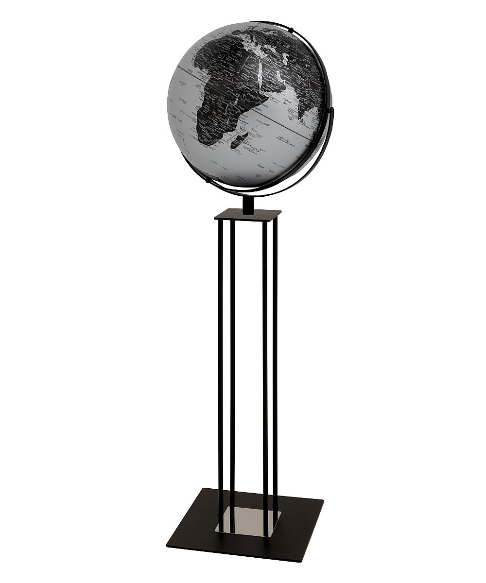 WORLDTROPHY Standglobus matt silber