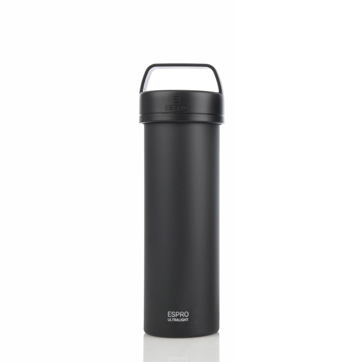 ESPRO Ultralight Kaffeezubereiter / Isolierflasche 475ml Edelstahl schwarz