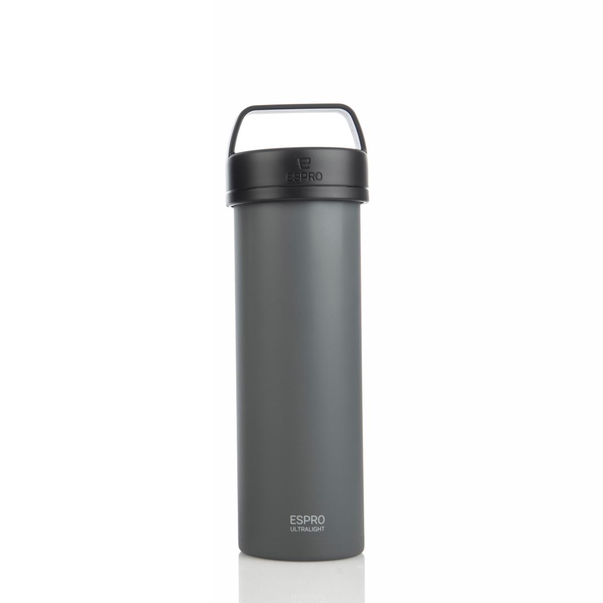 ESPRO Ultralight Kaffeezubereiter / Isolierflasche 475ml Edelstahl gun grey