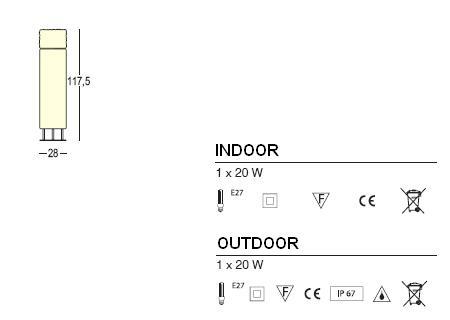 ICE_CAP Stehleuchte Technische Daten