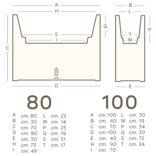 Mae KUBE HIGH Pflanzkbel 80 und 100 