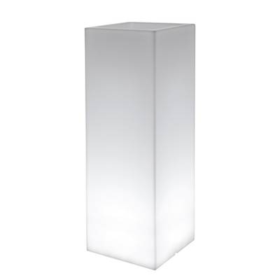 Kube High Slim Pflanzsule Indoor beleuchtet