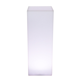 KUBE HIGH SLIM Leuchtsäule mit ESL Beleuchtung von euro3plast KUBE HIGH SLIM Leuchtsäule mit ESL Beleuchtung