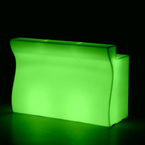 gerades Element mit LED-Beleuchtung von plusT COLLECTION euro3plast gerades Element mit LED-Beleuchtung