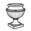 IMPERO Vase  Eleganter, zeitloser Designblumentopf