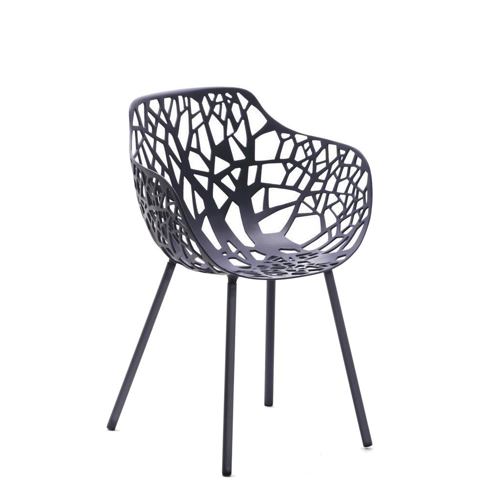 FOREST Sessel Aluminium grau metallic von Weishäupl FOREST Sessel Aluminium grau metallic