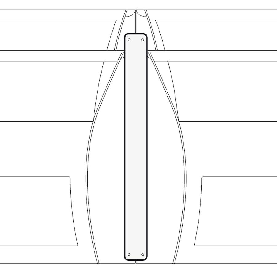 flux ARC Link, Verbindung von 2 geraden Bar-Elementen, wei