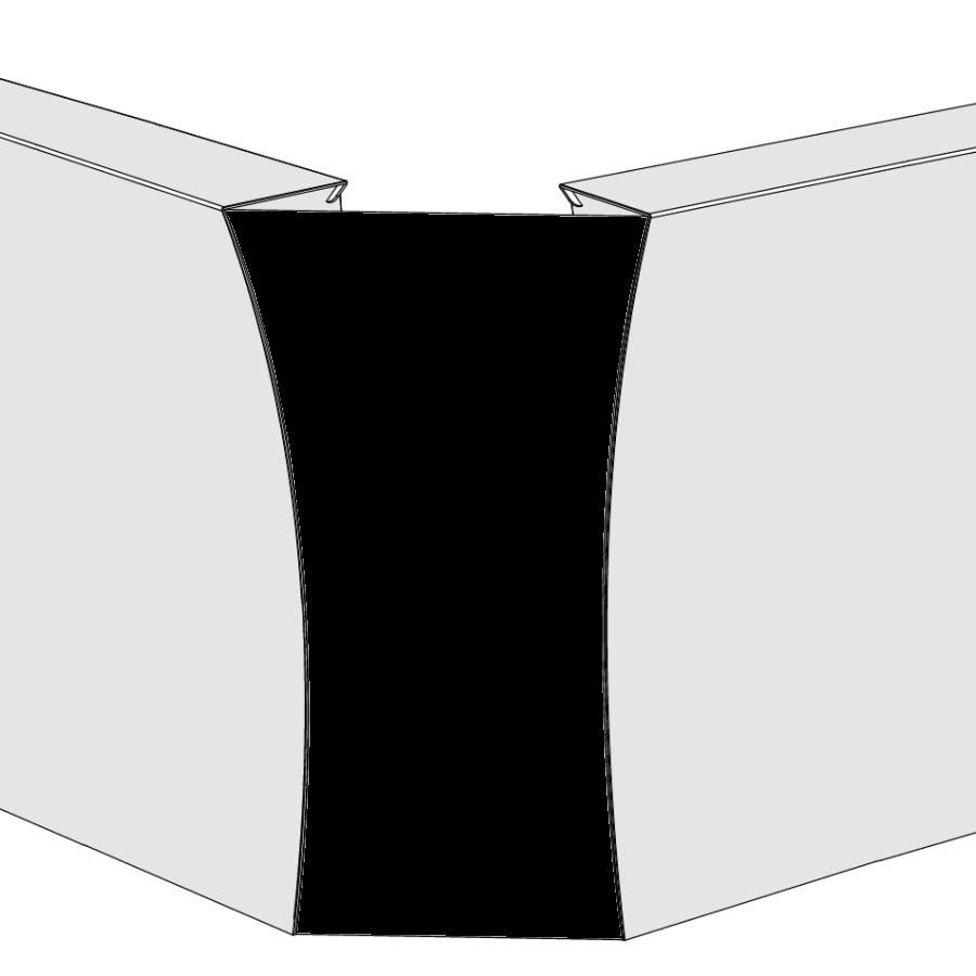 flux ARC Link 90, Eckverbindung fr 2 Barelemente, schwarz