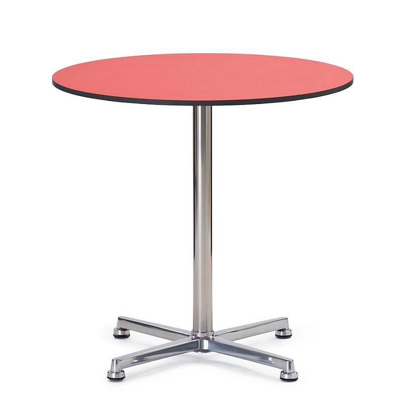 IN & OUT Bistrotisch / Gartentisch mit roter Tischplatte