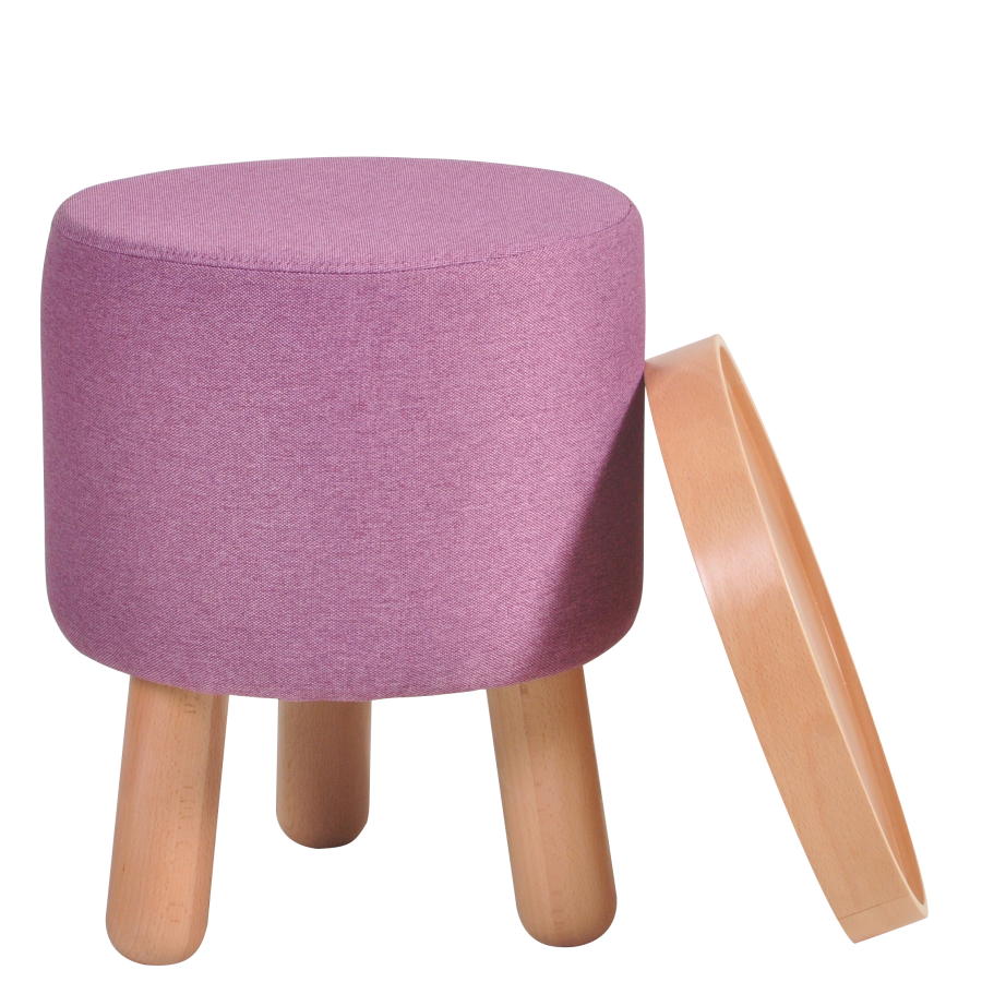 Hocker Molde mit abnehmbarem Tablett lila von GARAGEEIGHT Hocker Molde mit abnehmbarem Tablett lila