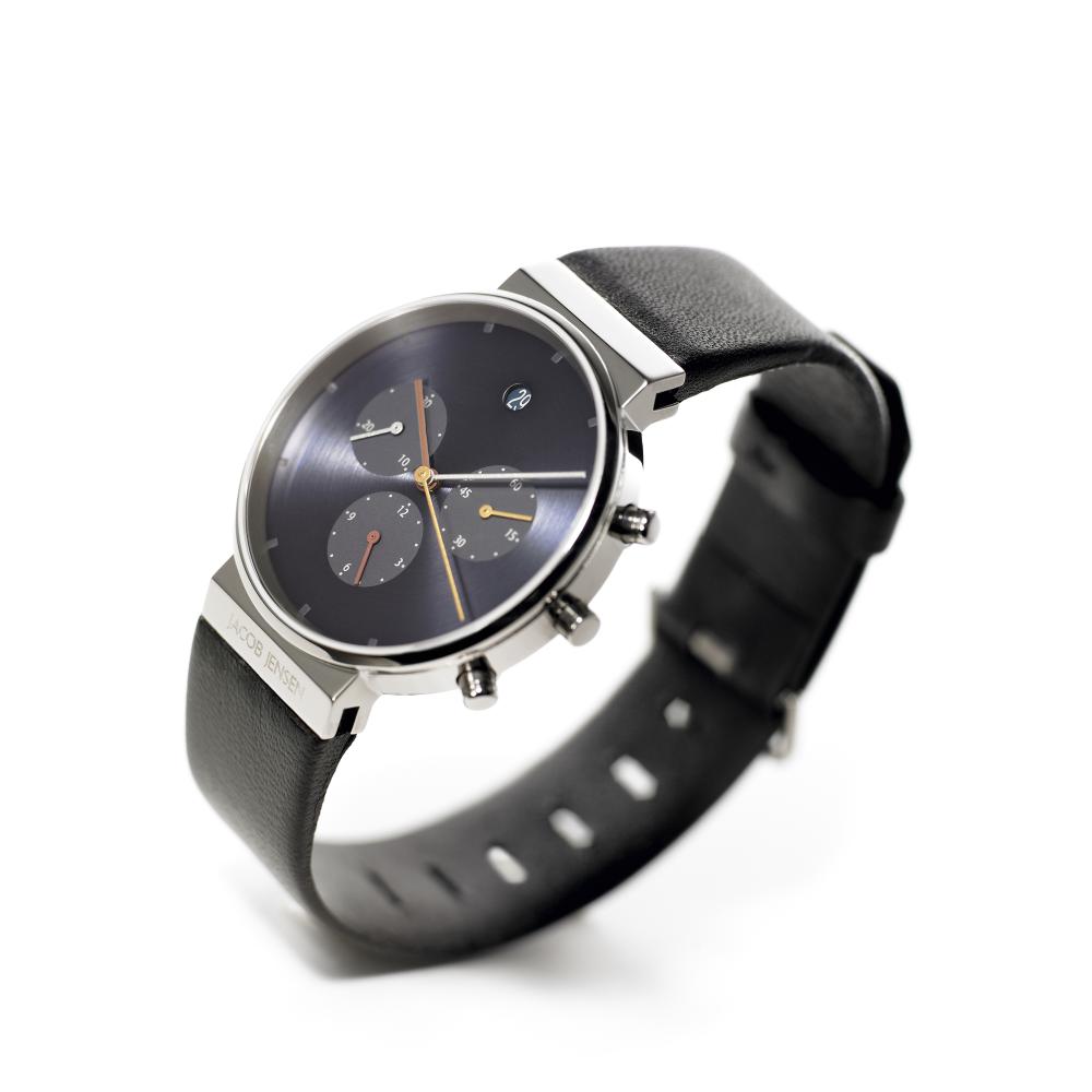 Jacob Jensen Chronograph 37 mm Zifferblatt blau von Jacob Jensen Jacob Jensen Chronograph 37 mm Zifferblatt blau