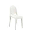 Victoria Ghost Stuhl undurchsichtig weißglänzend (E5)