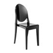 Victoria Ghost Stuhl undurchsichtig schwarzglänzend (E6)