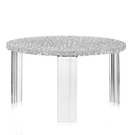 T-Table Couchtisch Höhe 28 cm transparent glasklar