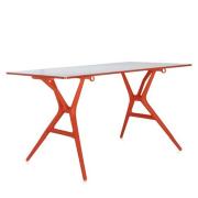 SPOON Table Klapptisch 140 Gestell orange / Platte weiß