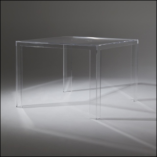 Invisible Table Esstisch glasklar