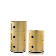 Componibili Container gold, Marke Kartell, Designer Anna Castelli Ferrieri