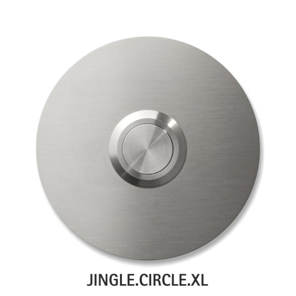 JINGLE CIRCLE XL Trklingel, rund 8 cm, Edelstahl