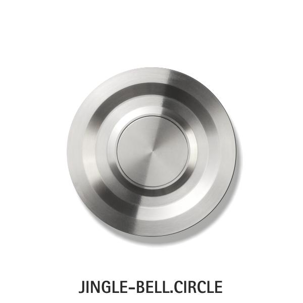 JINGLE-BELL.CIRCLE Premium Trklingel, rund 6 cm, Edelstahl