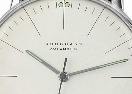 MAX BILL Armbanduhr Automatik Strichblatt wei�