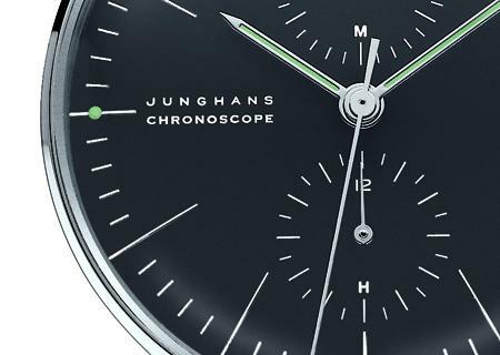 MAX BILL Armbanduhr Chronoscope schwarz