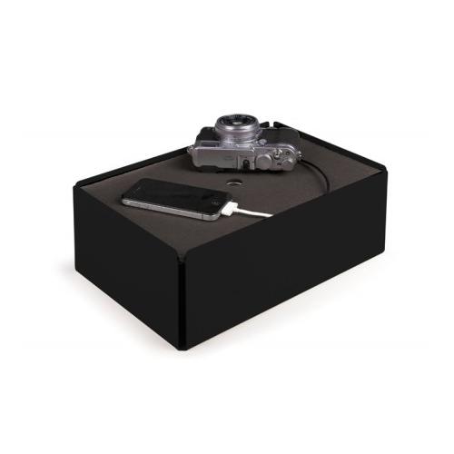 Charge-Box SL12 Kabelbox schwarz/Filz grau