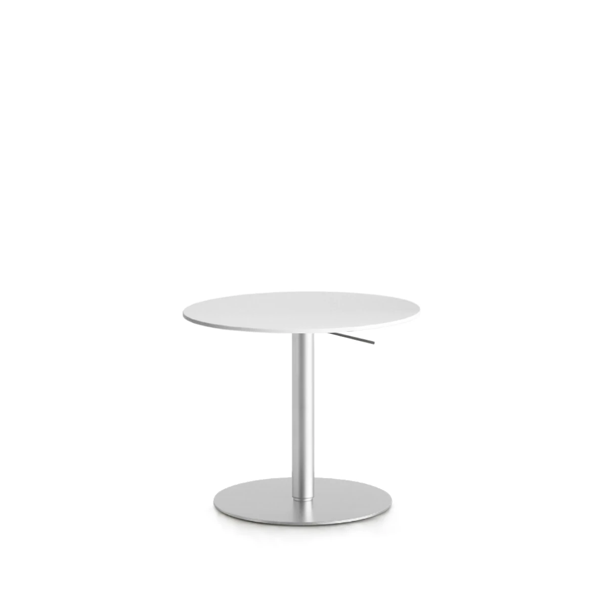 BRIO Tisch Platte rund 52-70 cm verstellbar in Fenix weiß von lapalma BRIO Tisch Platte rund 52-70 cm verstellbar in Fenix weiß