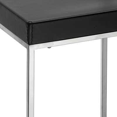 Cubo Barhocker Detail Leder schwarz