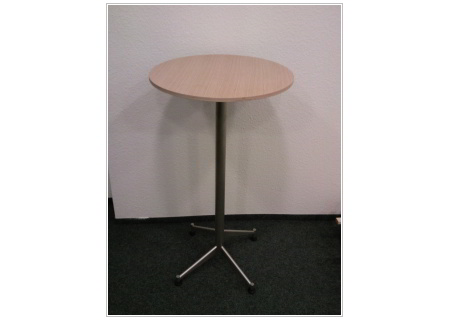 SELTZ Stehtisch Ø 60 cm Edelstahl / Eiche gebleicht von La Palma SELTZ Stehtisch Ø 60 cm Edelstahl / Eiche gebleicht