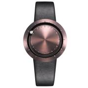 ABACUS Armbanduhr 40 mm braun matt, Lederarmband schwarz ABACUS Armbanduhr 40 mm braun matt, Lederarmband schwarz